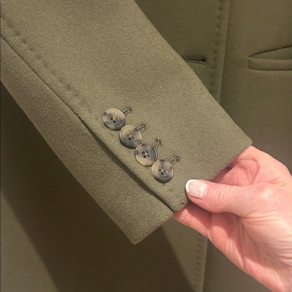 Babaton Khaki Double-Breasted Coat (M) - Picture 5 of 11